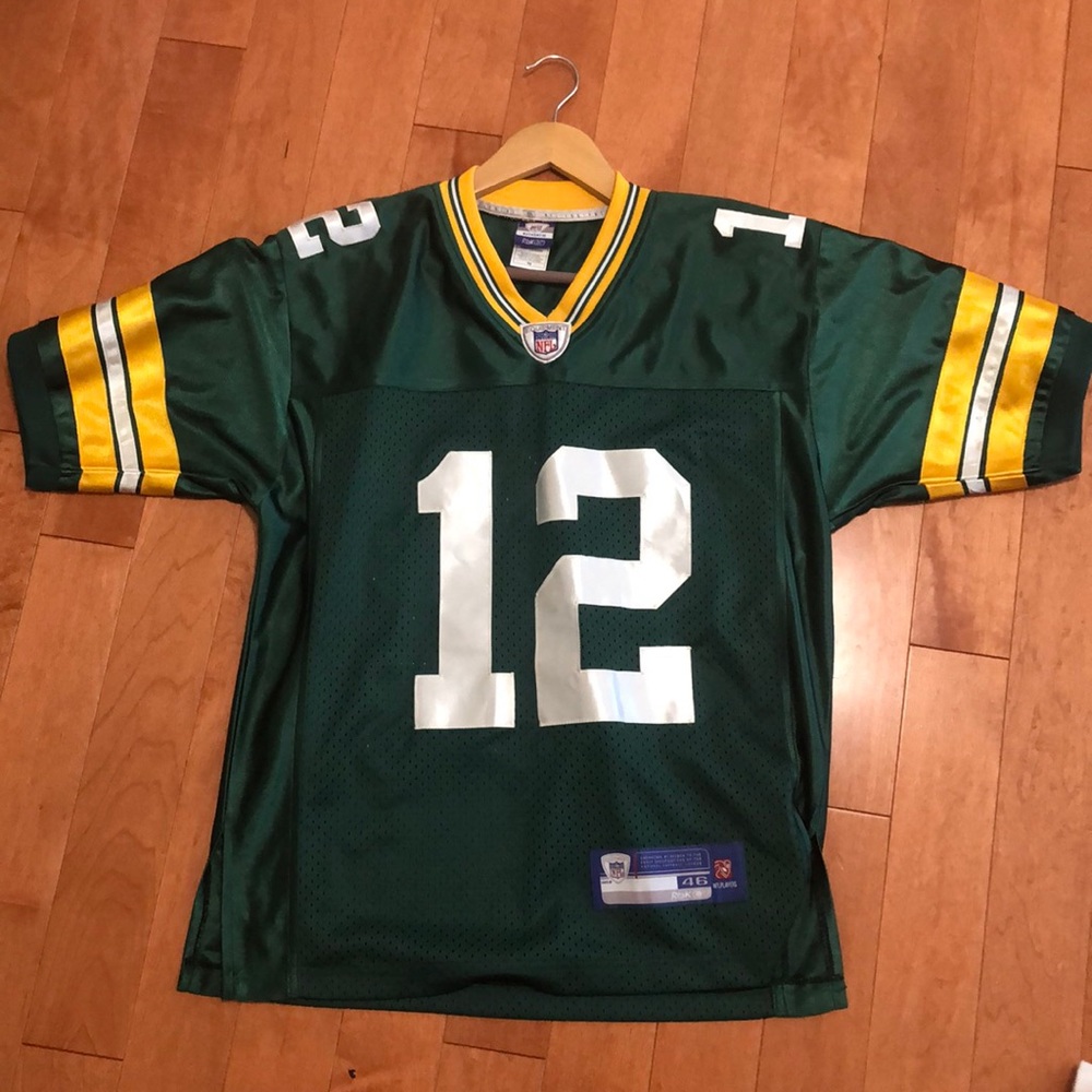 Aaron Rodgers Green Bay Packer football jersey